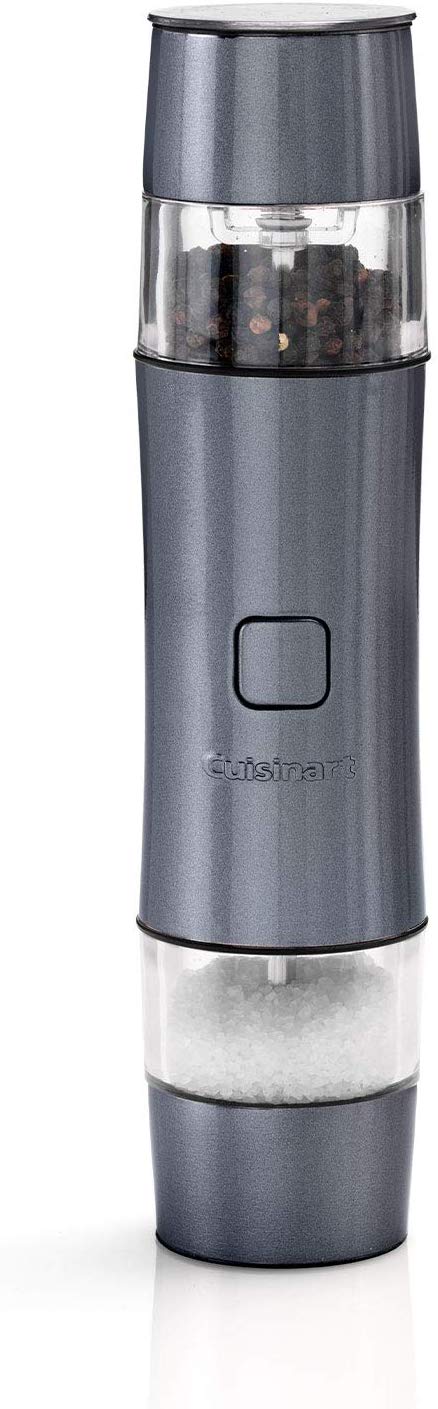 Cuisinart SG6BU Seasoning, Salt & Pepper Mill, Rechargeable, Stainless Steel, Midnight Grey