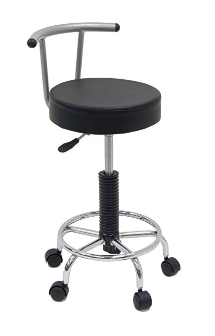 Studio Designs Futura Stool in Silver with Black 13181