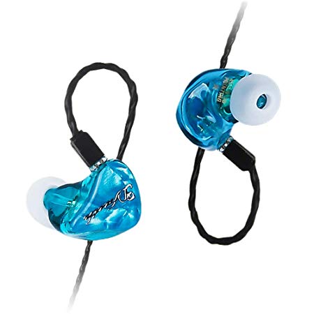 in-Ear Wired Earphones YF YOUFU Bass Earbuds Noise Isolating Sweatproof Classic Wired Earbud Earphones Stereo w/Mic (Blue)