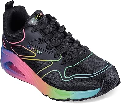 Skechers Womens Tres air Uno Rainbow Roads