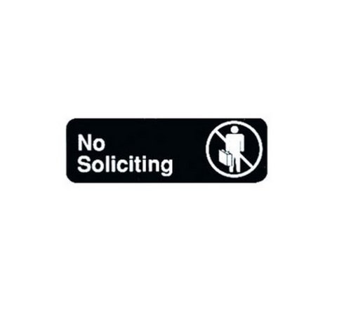 Tablecraft (394527) "No Soliciting" Sign