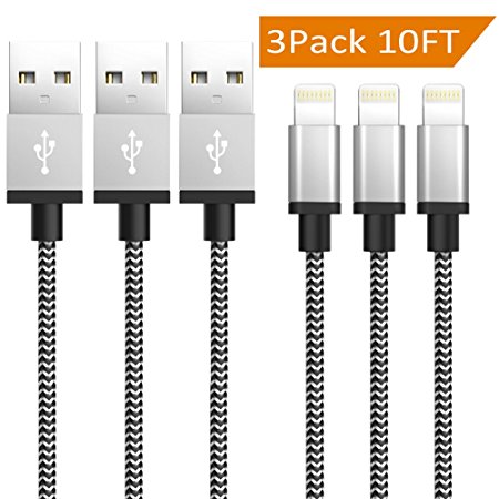 MGLSSB [3-Pack] 9FT Micro USB Cable Nylon Braided High Speed USB 2.0 to Micro USB Charging Cables Android Charger Cord for Samsung Galaxy S7 Edge/S6 Edge/S4/S3,Note 5/4/3,HTC,LG,Nexus