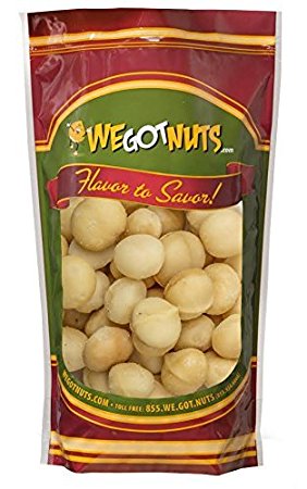 We Got nuts Raw Macadamia Nuts Whole & Unsalted - One (1) Lb. Bag - Freshly Sealed, Kosher