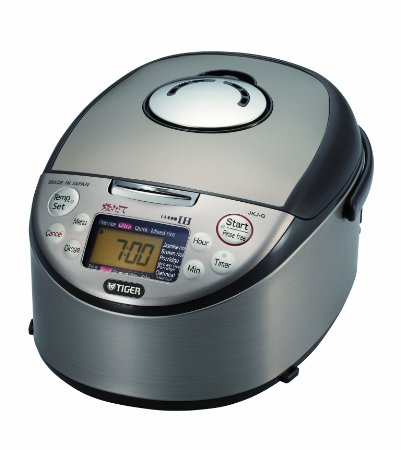 Tiger JKJ-G18U Induction Heating 10-Cup Uncooked Rice Cooker and Warmer