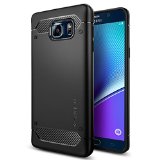 Galaxy Note 5 Case Spigen Rugged Armor Resilient Black Ultimate protection and rugged design with matte finish for Galaxy Note 5 2015 - Black SGP11683