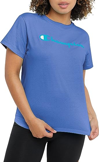 Champion Women's T-Shirt, Classic Tee, Comfortable T-Shirt for Women, Script