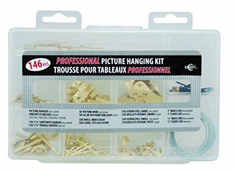 Kiera Grace Professional Picture Hanging Kit, 146-Piece