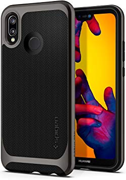 Huawei P20 LITE Case, Spigen [Neo Hybrid] [Gunmetal] Ultimate Protection Air Cushion Technology Hybrid Design Double Protection Phone Cover for Huawei P20 LITE - L22CS23076