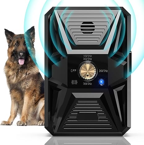 Anti Barking Device Black, 3 Levels Dog Barking Control Devices, 33FT Range Auto Dog Bark Deterrent Stop Dog Barking Trainer, Recharge Dog Silencer Bark Box for Puppy Small Medium Large Dogs