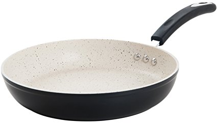 Ozeri 12-Inch (30 cm) Stone Earth Pan with 100-Percent PFOA-Free Stone-Derived Non-Stick Coating from Germany, Lava Black