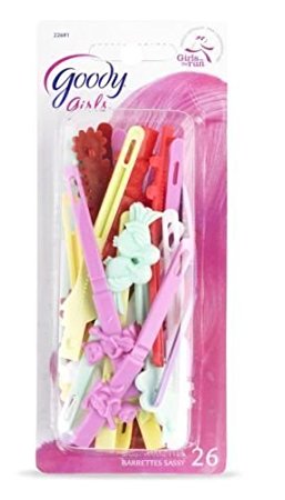 Goody Girls Sassy Barrettes, Assorted Colors, 26 Count