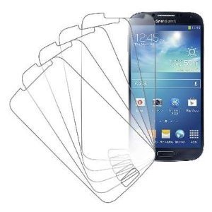 eTECH Collection 5 Pack of Crystal Clear Screen Protectors for SamsungGalaxy S4  S IV i9500