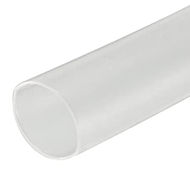 uxcell Heat Shrink Tubing 5mm Dia 1m Length 2:1 Heat Shrink Wrap Cable Sleeve Heatshrink Tube Clear