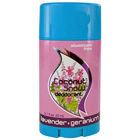 Coconut Snow All Natural Deodorant *Maximum Strength All Day Protection* Lavender Geranium Scent