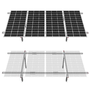 ECO-WORTHY Adjustable Multi-Pieces Solar Panel Mounting Brackets Kit System for 1-4pcs 100W/120W/170W Solar Panels