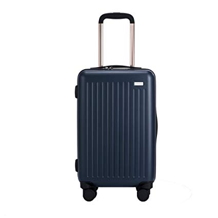 VIFAH A162 The Flier Polycarbonate 20" Lightweight Carry On Luggage in Navy Blue