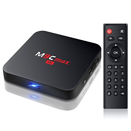 TICTID M9C max Android 6.0 Marshmallow New Amlogic S905X Chipset [2G DDR3/16G eMMC] 4K Tv Box 2.4G WIFI Streaming Media Player