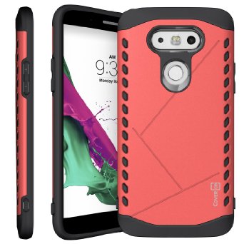 LG G5 Case, CoverON® [Paladin Series] Slim Fit Hard Protective Modern Style Phone Case for LG G5 - Italian Rose & Black