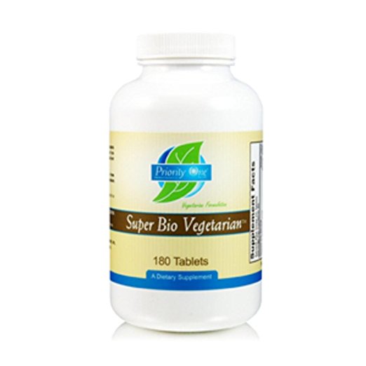 Priority One Vitamins - Super Bio-Vegetarian 180 tabs