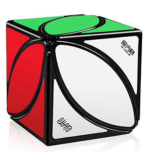 D-FantiX Qiyi Mofangge Ivy Cube FengYe Skewb Shape Puzzles Eitan Ivy Leaf Cube Black