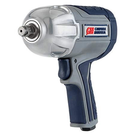 Campbell Hausfeld XT002000 Air Impact Wrench Twin Hammer Impact Driver with Composite Body and Comfort Grip, 1/2"