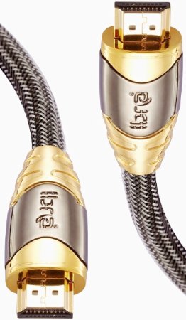 IBRA 5 Feet LUXURY GOLD High Speed Gold Plated HDMI v2.0/1.4a HDMI cable with Ethernet supports 3D, 4K, and Audio Return Channel (1.5m / 5ft)