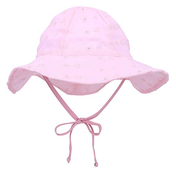 SimpliKids UPF 50  UV Ray Sun Protection Wide Brim Baby Sun Hat