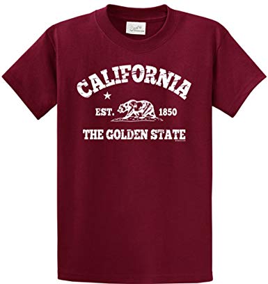 California Bear EST 1850 T-Shirts in Regular, Big and Tall Sizes