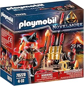 Playmobil 70228 Novelmore Knights Burnham Raiders Fire Master with Rocket Launcher, for Children from 4-10 Years, Fun Imaginative Role-Play, PlaySets Suitable for Children Ages 4