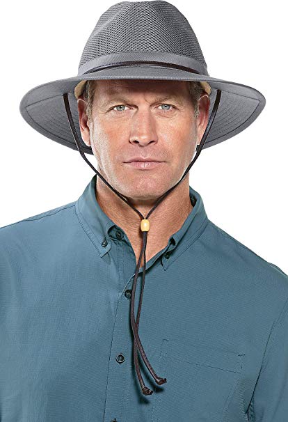 Coolibar UPF 50  Men's Crushable Ventilated Hat - Sun Protective