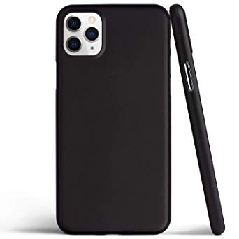 totallee Thin iPhone 11 Pro Max Case, Thinnest Cover Ultra Slim Minimal - for Apple iPhone 11 Pro Max (2019) (Solid Black)