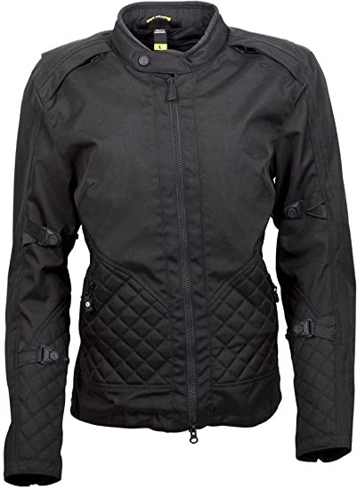 ScorpionExo Dominion Women's Textile Adventure Touring Motorcycle Jacket (Black, Small)