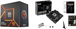 AMD Ryzen™ 9 7950X 16-Core, 32-Thread Unlocked Desktop Processor & ASUS TUF Gaming B650M-PLUS WiFi Socket AM5 (LGA 1718) Ryzen 7000 mATX Gaming Motherboard