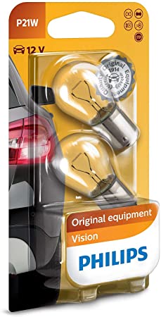 Philips P21W Premium Automotive Lighting Signaling Lamp 12v 21w 12498 (Pair)