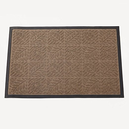 Amagebeli 24 " X 36 " Outdoor Doormats Outside for Front Door , Red Leaves Floral Rectangular Doormat , Non-Slip Brown Rug , Entrance Carpet , Rubber Patio Blocks Floor Mats