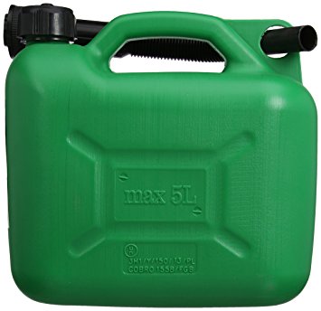 Silverline 847074 Plastic Fuel Can - 5 L, Green