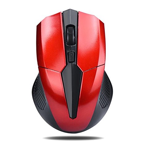 Doinshop 2.4GHz Wireless Optical Mouse Gaming Cordless USB Mice for Laptop PC