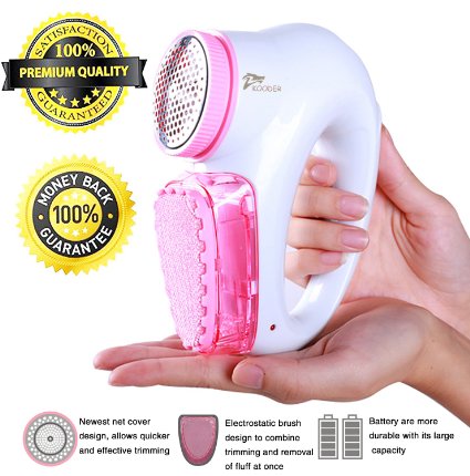 KOODER Multifunctional Rechargeable Fabric Shaver, Lint Remover. Combines Both Shaving and Brushing Function. Suitable to Use on Pilling Surfaces, Such As Sweater, Coat, Glove, Scarf,and Much More！