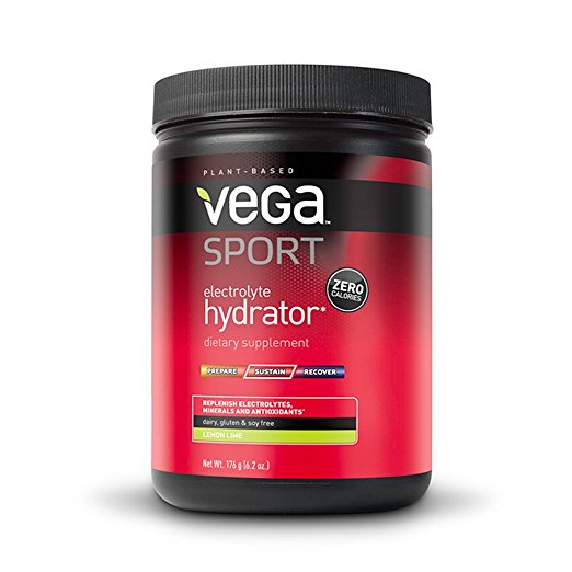 Vega Sport Electrolyte Hydrator, Lemon Lime, Tub, 6.2oz