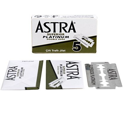 Astra Superior Platinum Double Edge Razor Blades - 20 Ct