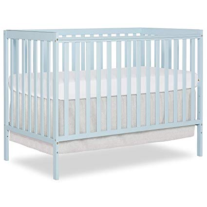 Dream On Me Synergy 5 in 1 Convertible Crib, Sky Blue
