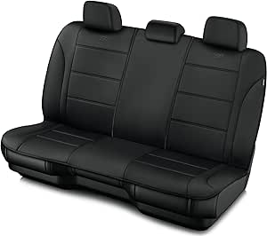 Skechers™ Memory Foam Car Seat Covers, Premium Lycra Seat Covers with Thick Memory Foam, Black Bear Seat Covers, Automotive Comfort and Protection for Most Cars, Van,Trucks, SUVs(All Black)