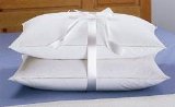 Standard  Queen Size White Goose Feather and Goose Down Pillows - Set of 2