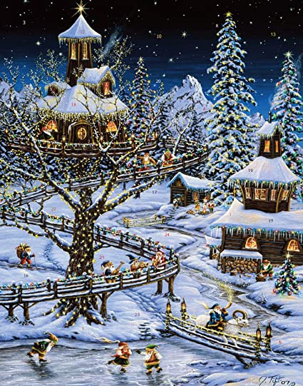 Woodland Holiday Advent Calendar (Countdown to Christmas)