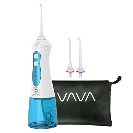 VAVA Cordless Water Flosser with 3 Interchangeable Jet Tips, Removable 200ml Water Reservoir, Preset Modes for Optimal Flossing, Leak-Proof Electric Dental Floss, Portable Cordless Design