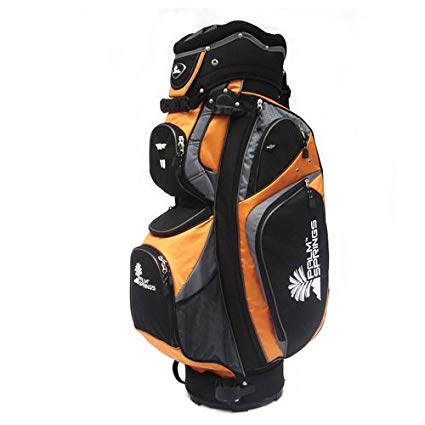 PALM SPRINGS GOLF Orange/Silver 14 Way Full Length Divider Cart Bag