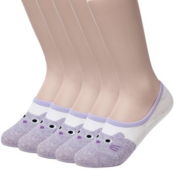 Sockstheway Womens Cute Anti-Slip No Show Socks, Cat Low Cut Liners