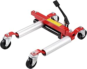 VEVOR Wheel Dolly, Max Capacity 1500 Lbs Car Dolly, Car Jack Dolly Lifter with 360° Rotatable Wheels, Heavy Duty Vehicle Positioning Hydraulic Tire Jack, for Vehicle Car Auto Repair Moving