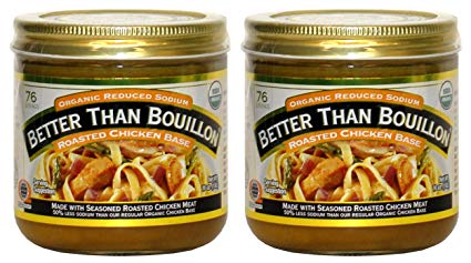 Better Than Bouillon Organic Roasted Chicken Base, Reduced Sodium - 16 oz (2 pack)