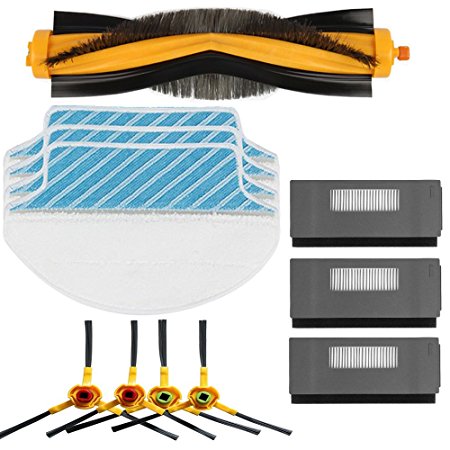Replacement Ecovacs Accessory Kit for DEEBOT M80 M80 Pro Robotic Vacuum Cleaner Brush Filter Mop Cloths for Ecovacs Deebot DT85 DT83 DM81 DM85